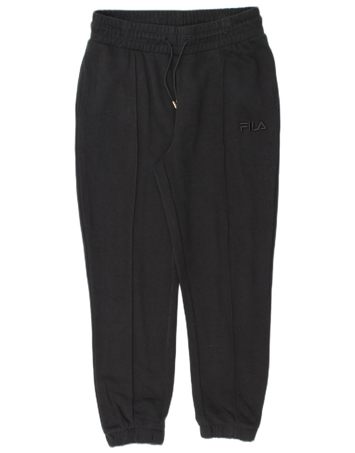 FILA Mens Tracksuit Trousers Joggers Medium  Black Cotton