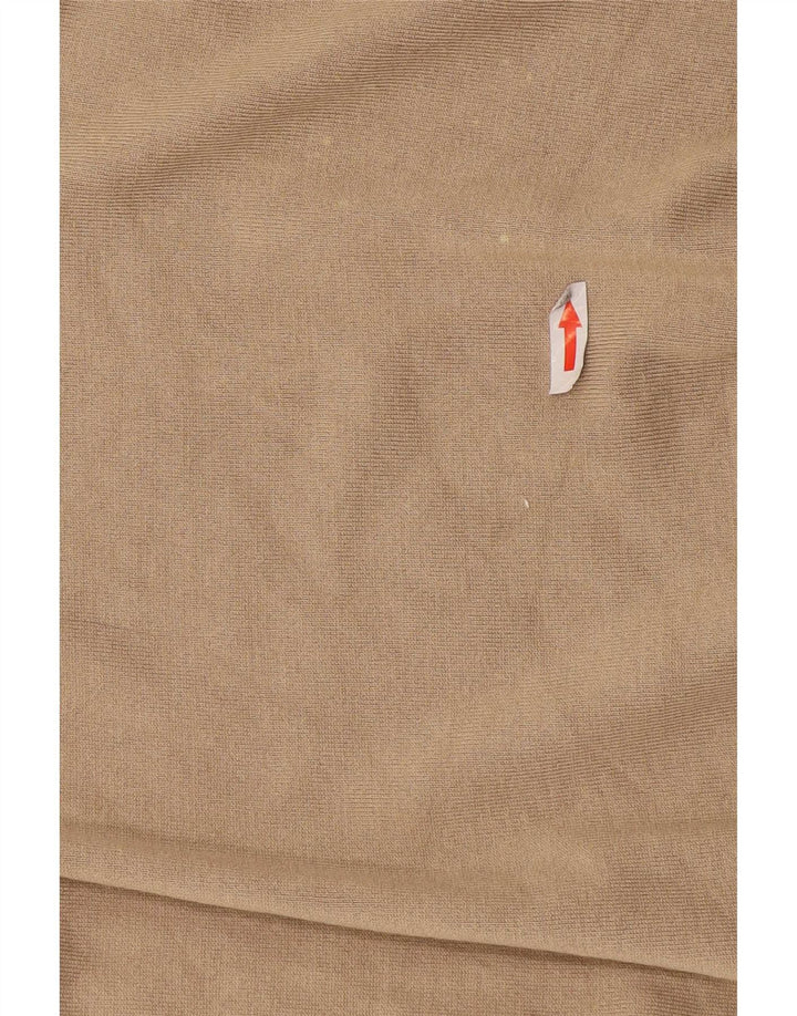 Zara Herren T-Shirt Top Small Beige Viskose