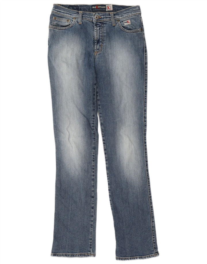 Roy Kompakt Damen Straight Jeans W30 L31 Blaue Baumwolle