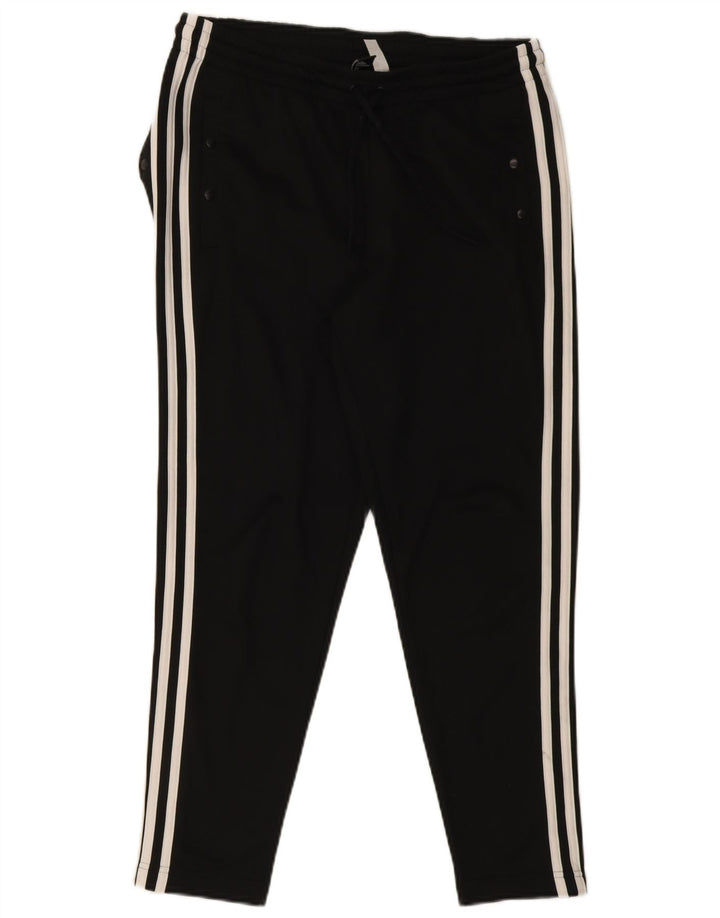 Adidas Damen-Trainingshose UK 12/14 Mittelschwarzes Polyester