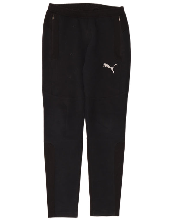 Puma Herren-Trainingshose, Größe S, schwarze Baumwolle