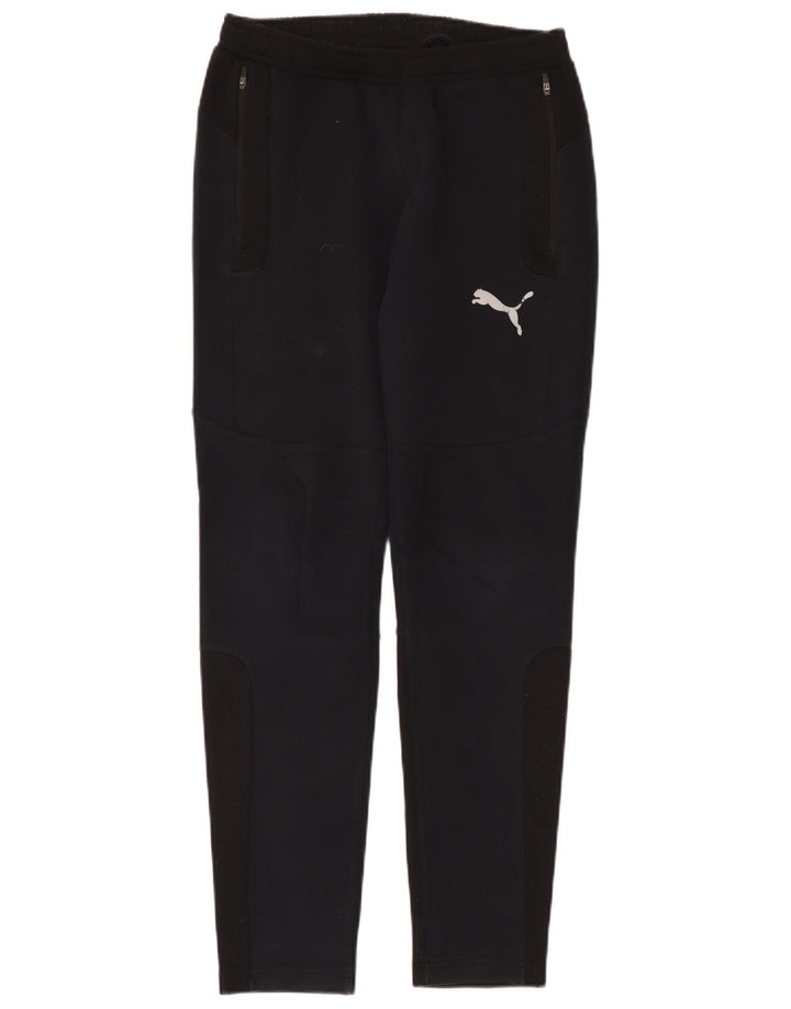Puma Herren-Trainingshose, Größe S, schwarze Baumwolle