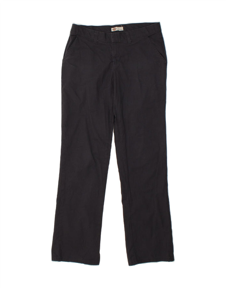 DICKIES Womens Straight Chino Trousers US 6 Medium W30 L30 Black Polyester Vintage Dickies and Second-Hand Dickies from Messina Hembry 