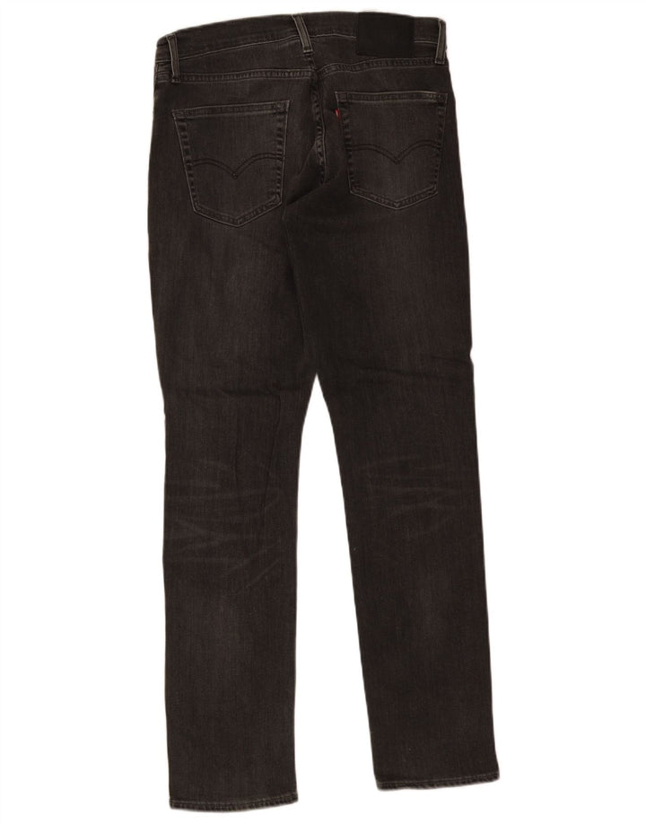 Levi's Herren 511 Slim Jeans W32 L32 schwarze Baumwolle