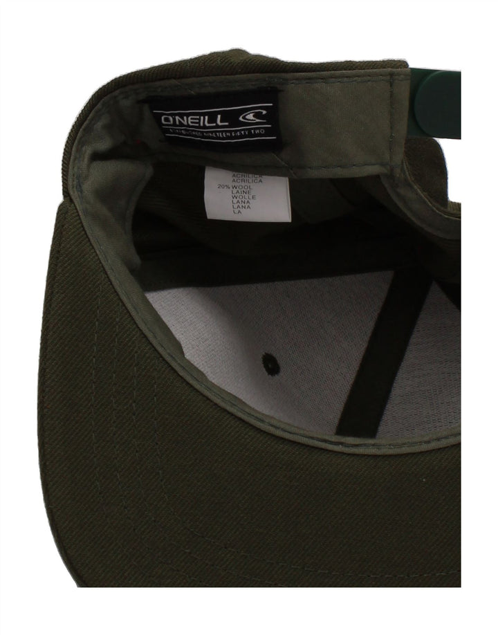 O'NEILL Mens Graphic Snapback Cap One Size Green Acrylic Vintage O'Neill and Second-Hand O'Neill from Messina Hembry 