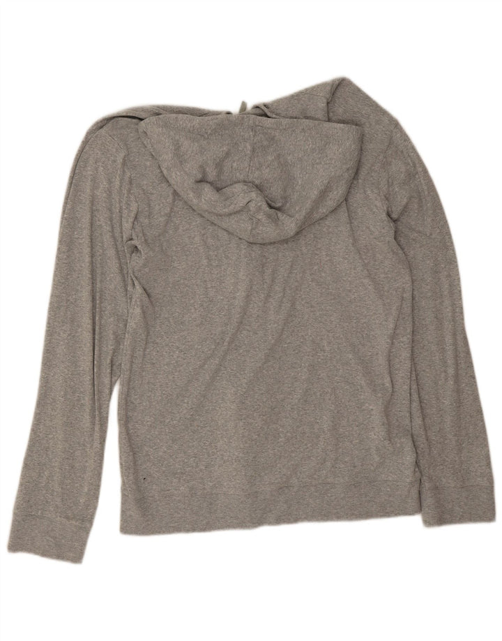 Calvin Klein Herren-Kapuzenpullover mit Reißverschluss, mittelgraue Baumwolle