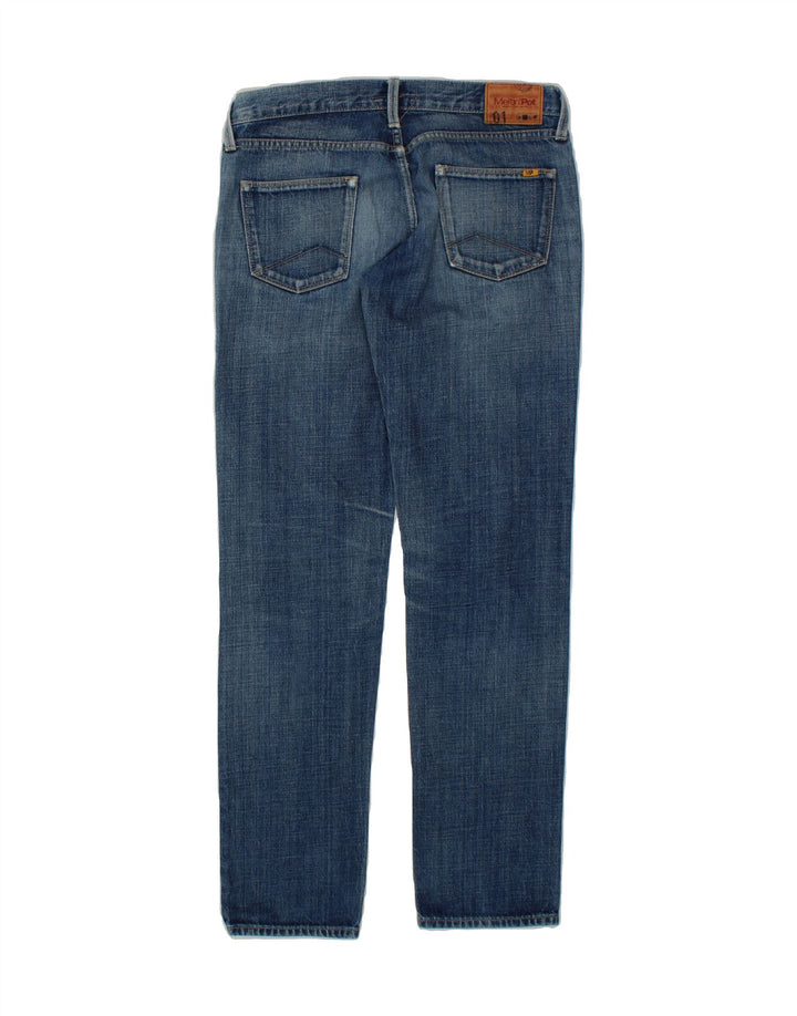 MELTIN' POT Womens Straight Jeans W28 L31 Blue Cotton Vintage Meltin' Pot and Second-Hand Meltin' Pot from Messina Hembry 