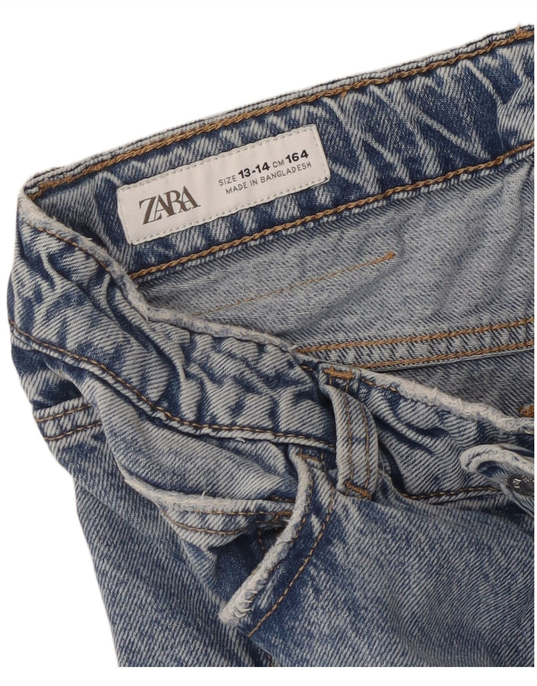Zara Cargo-Capri-Jeans für Jungen, 13–14 Jahre, W28, L22, Blau