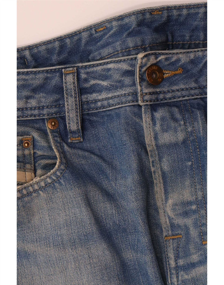 Diesel Herren Zatiny Regular Bootcut Jeans W30 L30 Blaue Baumwolle