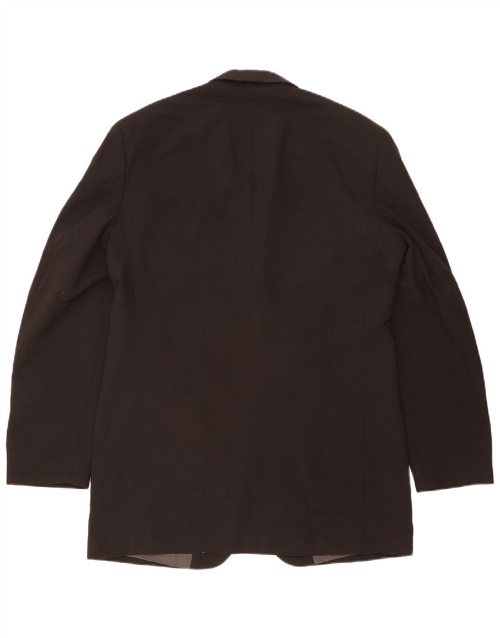 Marks & Spencer Herren-Blazer mit 3 Knöpfen, UK 40, Mittelschwarz, Polyester