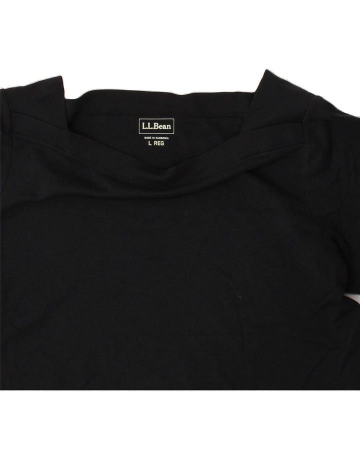 L.L.BEAN Womens Blouse Top UK 16 Large Black Vintage L.L.Bean and Second-Hand L.L.Bean from Messina Hembry 