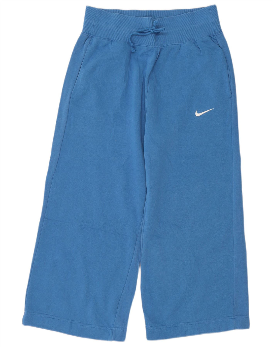 Nike Damen Crop Wide Leg Trainingshose UK 14 Mittelblau