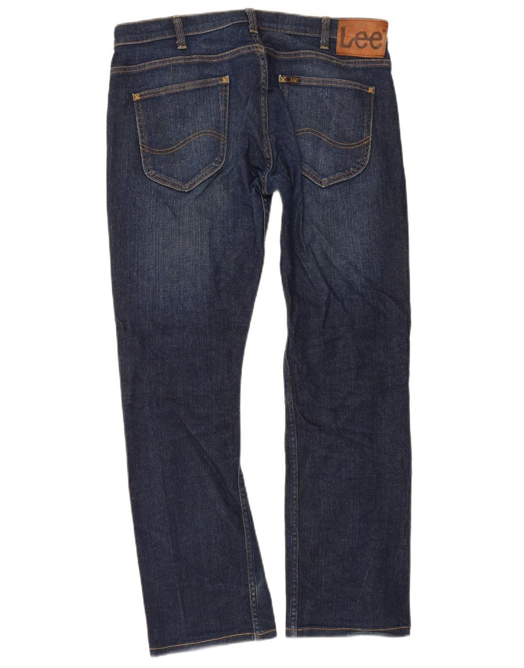 Lee Herren Powell Bootcut Jeans W36 L34 Marineblau Baumwolle