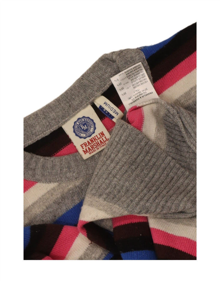Franklin Marshall Herren-Pullover mit Rundhalsausschnitt, mittelgroß, mehrfarbig