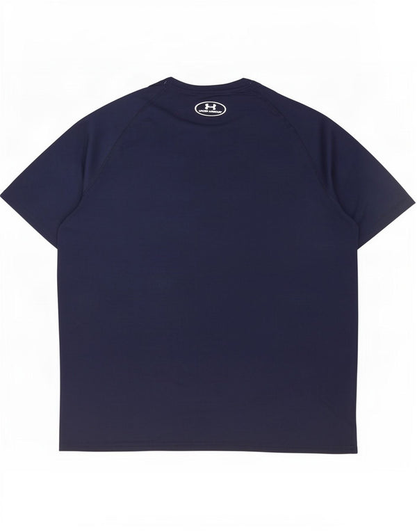 Under Armour Herren Heat Gear T-Shirt Top Large Marineblau