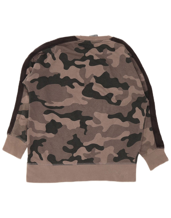 Champion Sweatshirt-Pullover mit Grafik für Jungen, 11–12 Jahre, graue Camouflage-Baumwolle