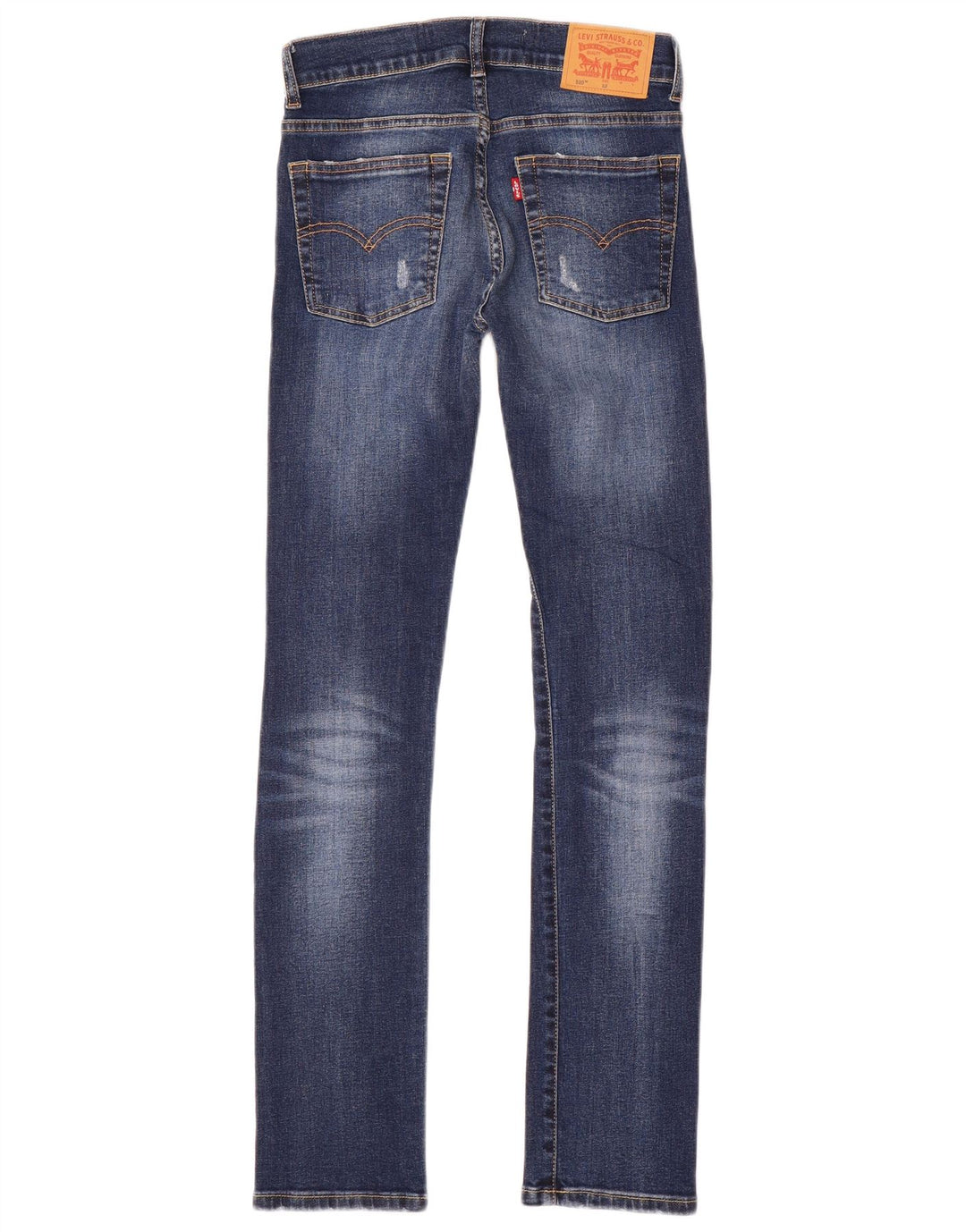 LEVI'S 510 Distressed Skinny Jeans für Jungen, 11–12 Jahre, W26 L30, blaue Baumwolle