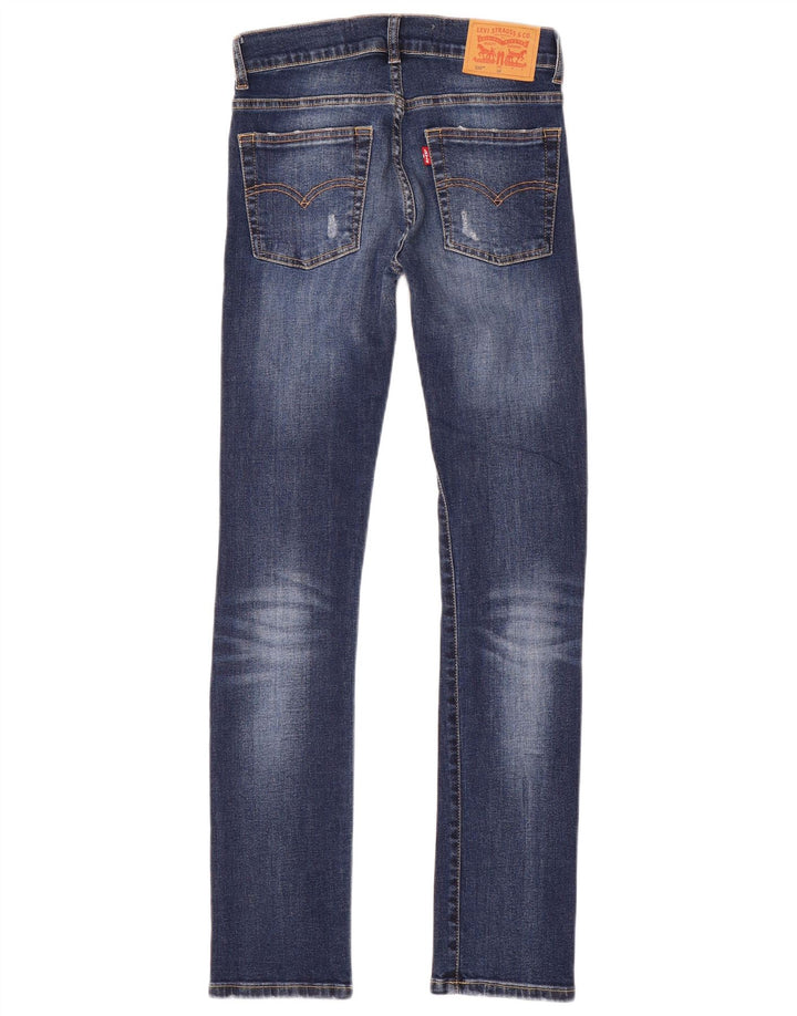 LEVI'S 510 Distressed Skinny Jeans für Jungen, 11–12 Jahre, W26 L30, blaue Baumwolle