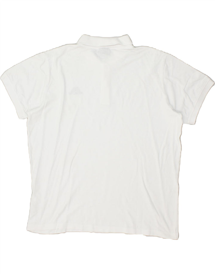 KAPPA Mens Polo Shirt XL White Cotton | Vintage Kappa | Thrift | Second-Hand Kappa | Used Clothing | Messina Hembry 