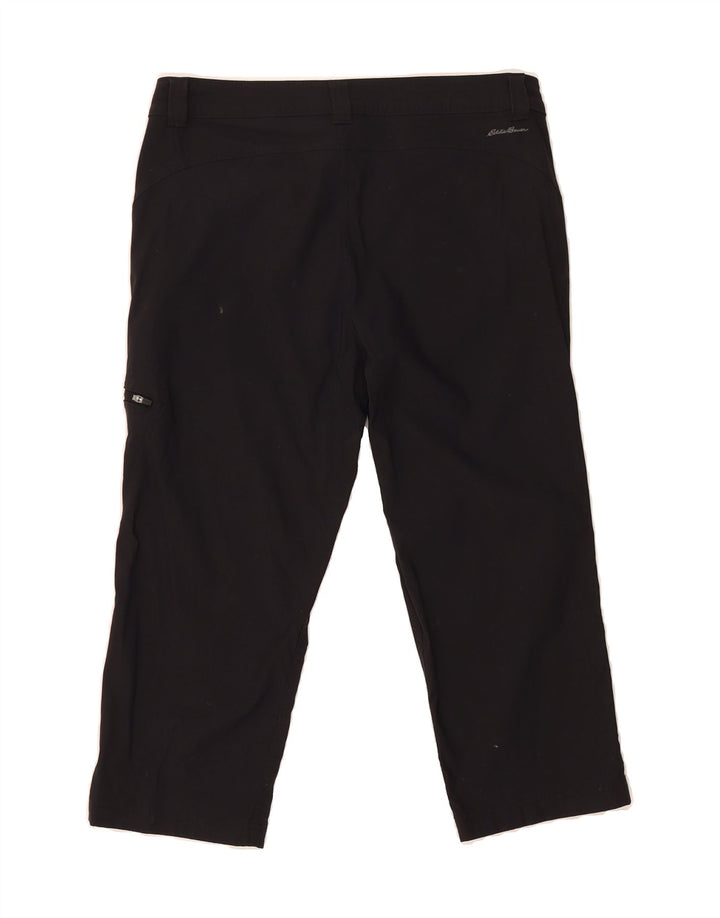 EDDIE BAUER Womens Cargo Capri Trousers US 8 Medium W30 L20 Black Nylon Vintage Eddie Bauer and Second-Hand Eddie Bauer from Messina Hembry 