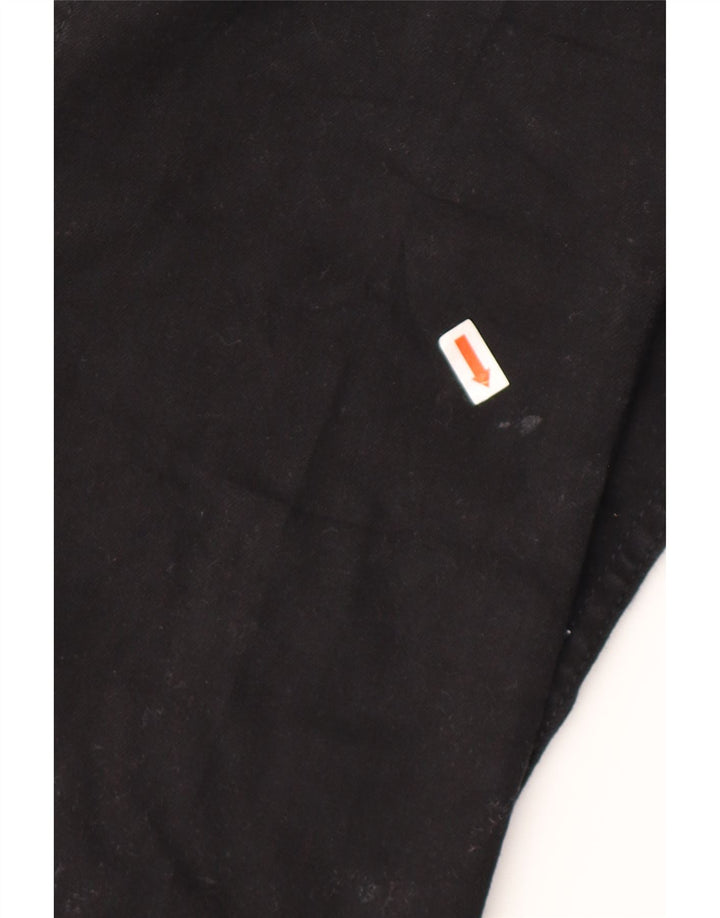 LEE Damen Bootcut Jeans US 10 Large W32 L32 Schwarze Baumwolle