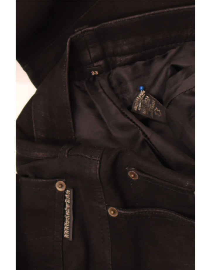 Hard Leather Stuff Gerade Herrenhose W33 L30 Schwarz