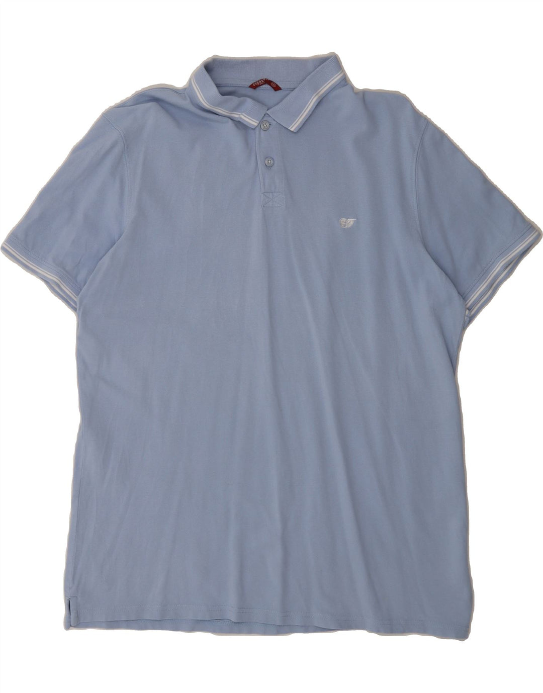 CARRERA Mens Polo Shirt 2XL Blue Cotton Vintage Carrera and Second-Hand Carrera from Messina Hembry 