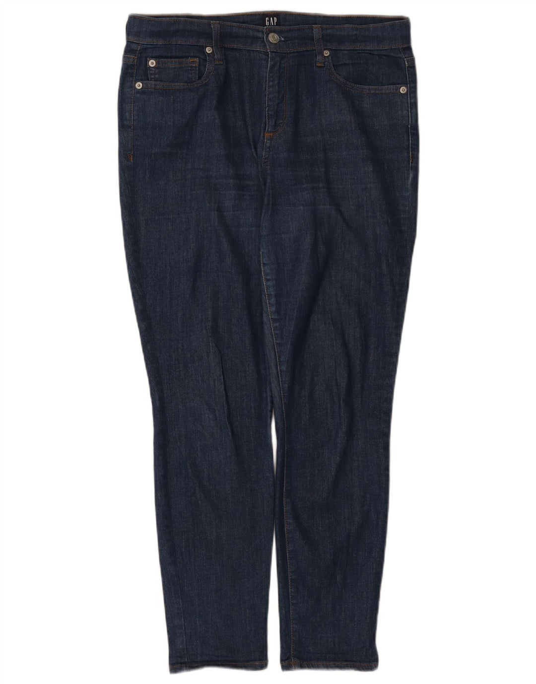 Gap Damen Slim Jeans W32 L27 Marineblaue Baumwolle