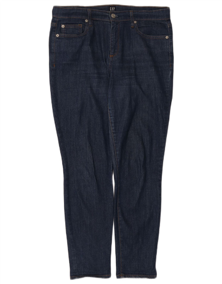 Gap Damen Slim Jeans W32 L27 Marineblaue Baumwolle
