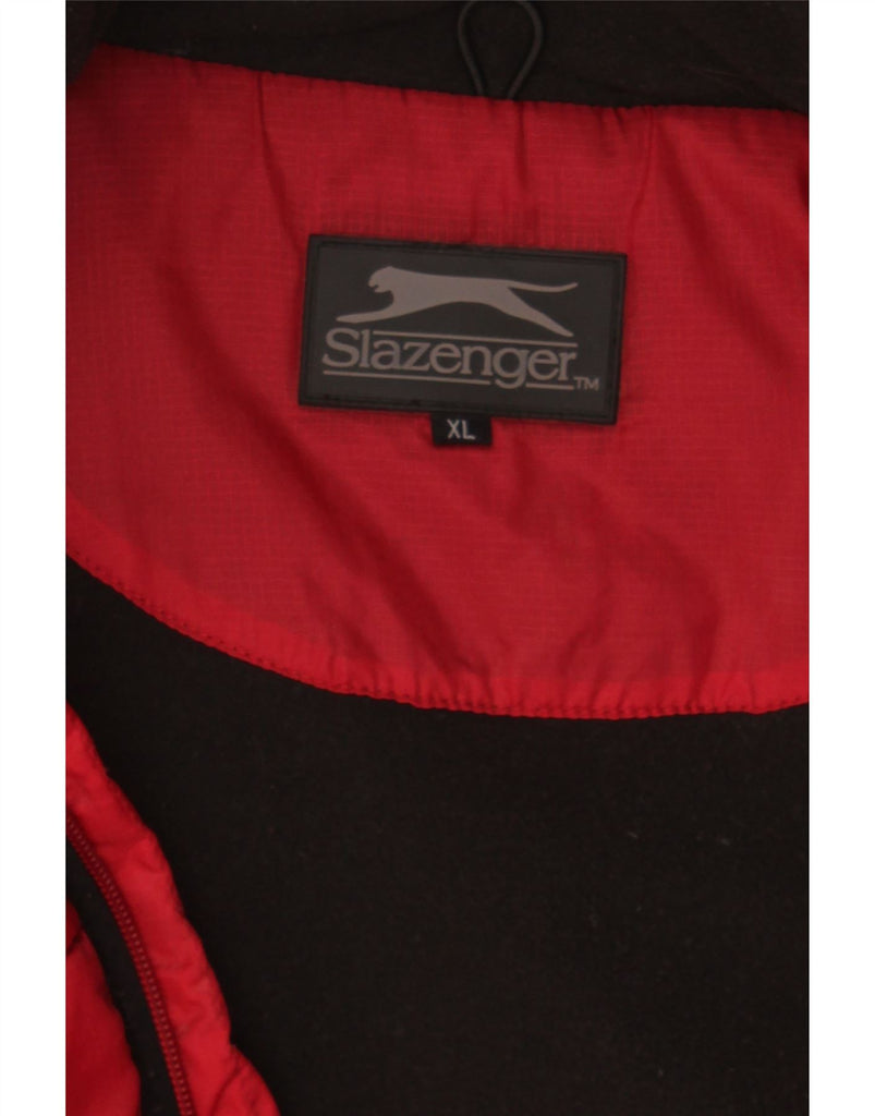 SLAZENGER Mens Padded Gilet UK 42 XL Red Nylon Vintage Slazenger and Second-Hand Slazenger from Messina Hembry 