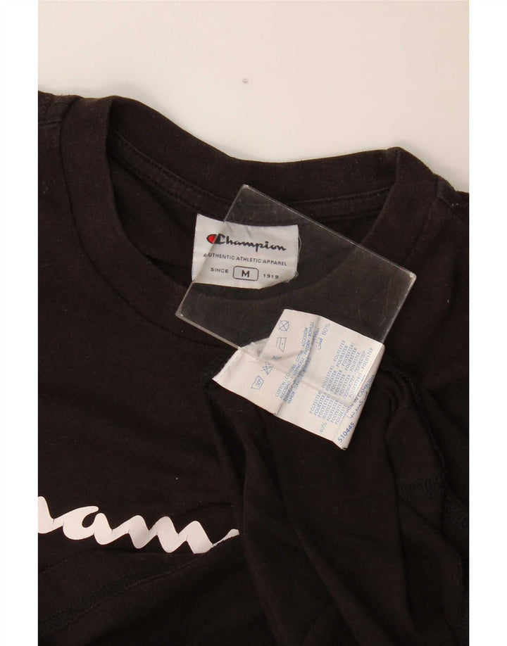 Champion Herren-T-Shirt mit Grafik, mittelschwarze Baumwolle