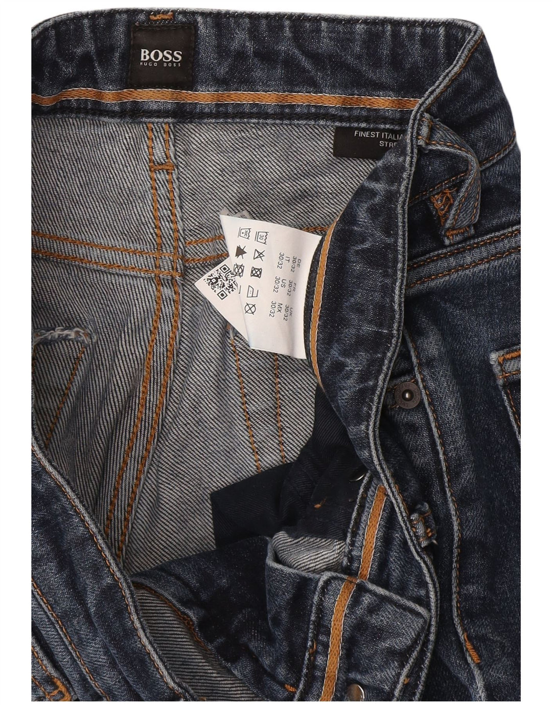Hugo Boss Herren Slim Straight Jeans W30 L32 Marineblau