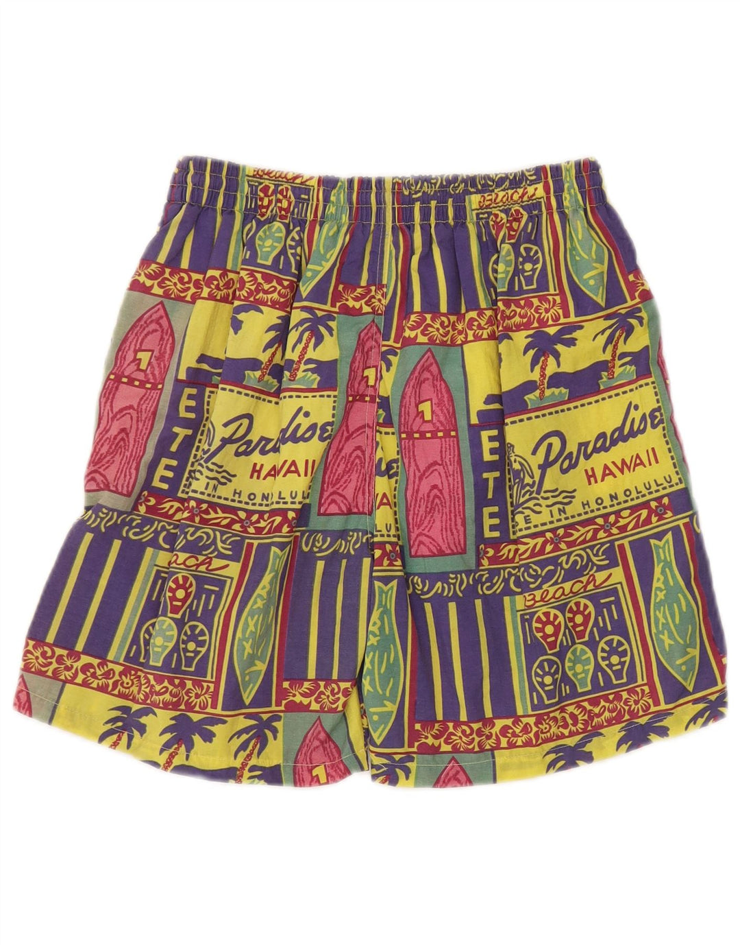 Sinful Herren-Sportshorts mit Grafik, groß, mehrfarbig, Patchwork, hawaiianisch