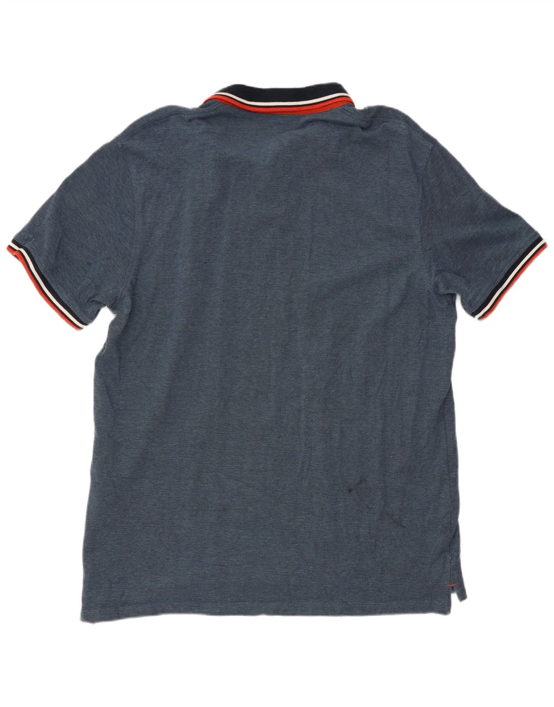 Jack & Jones Herren-Poloshirt 2XL, blau gefleckte Baumwolle