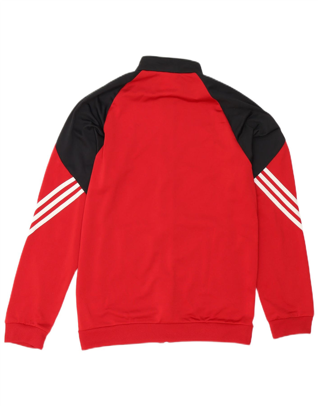 Adidas Herren-Trainingsanzug-Top-Jacke, klein, rotes Farbblock-Polyester