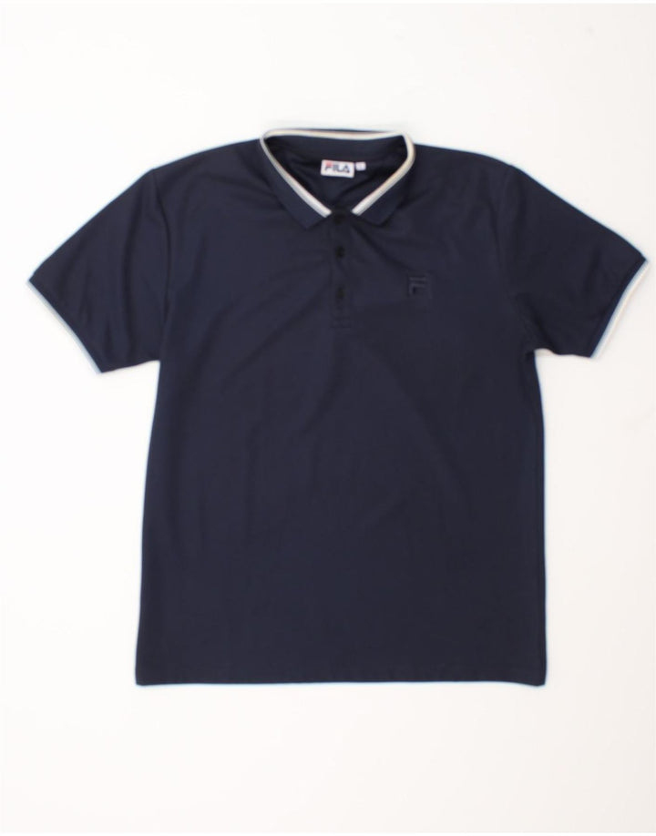 Fila Herren Poloshirt Large Marineblau