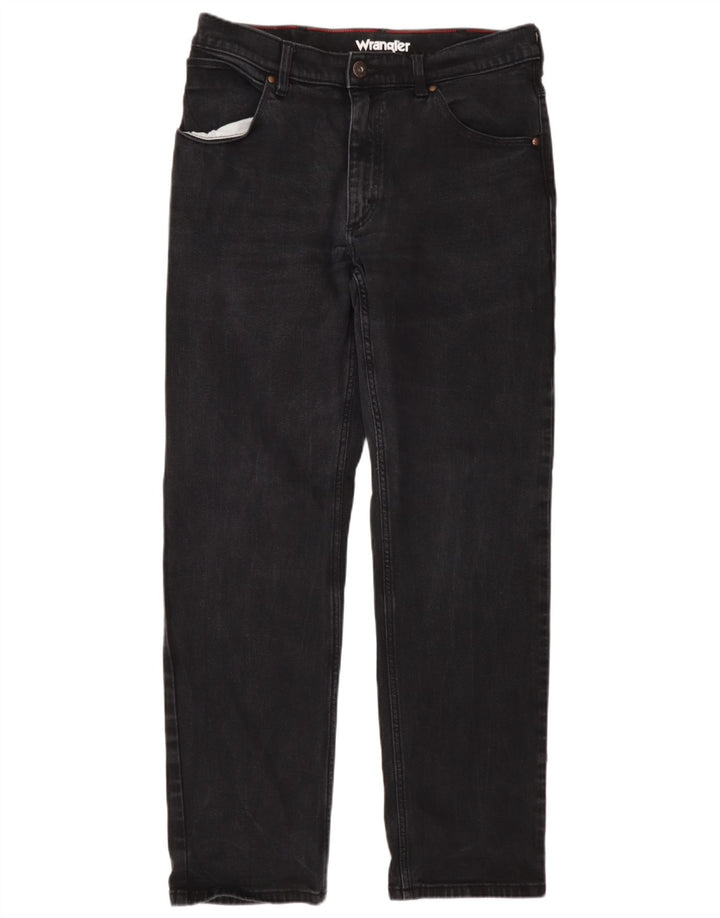 Wrangler Herren Straight Jeans W34 L32 Graue Baumwolle