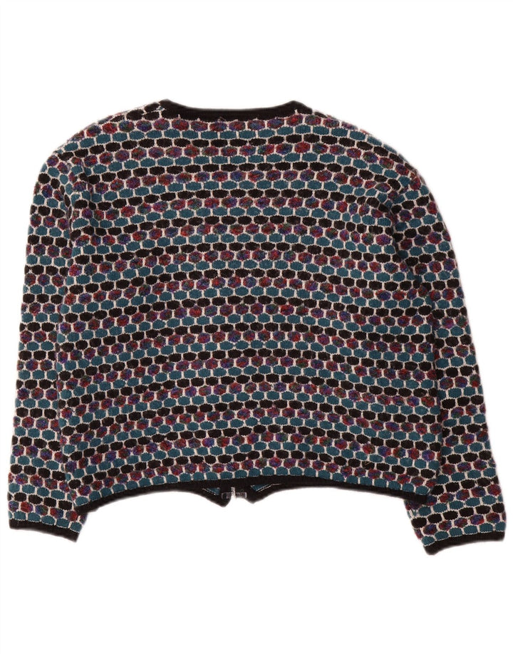 Ella Damen-Cardigan-Pullover UK 16 Large Mehrfarbig Geometrisch