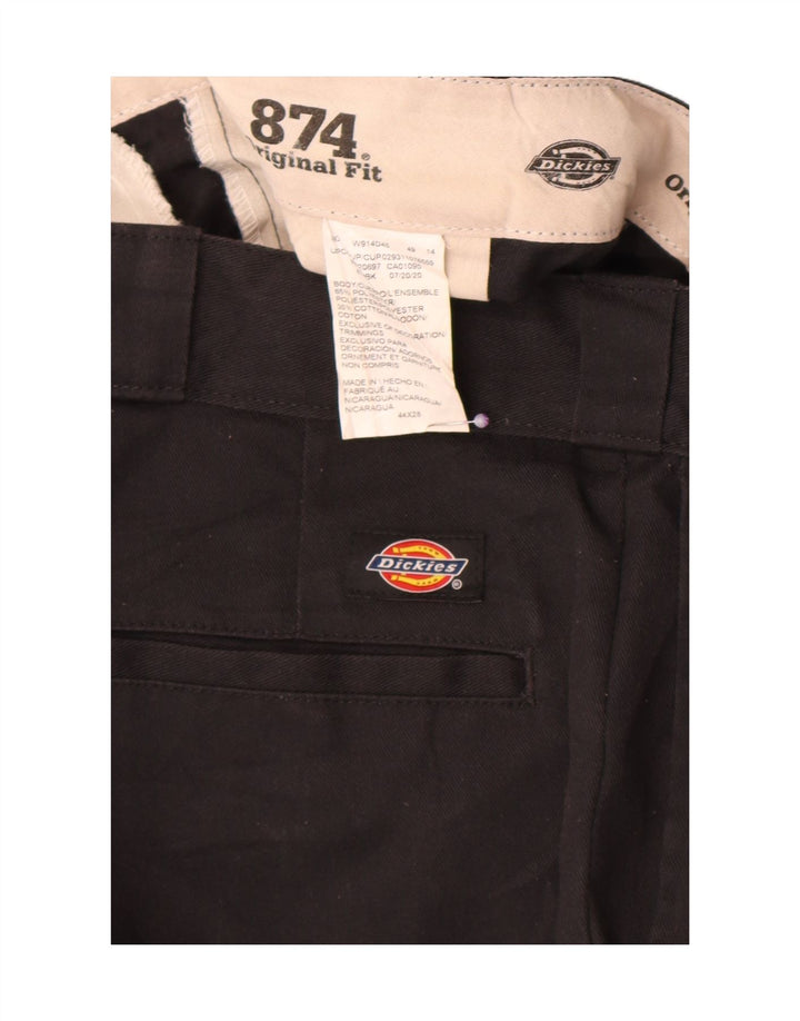 Dickies Herren 874 Original Fit verkürzte Hose W44 L23 Schwarz Polyester