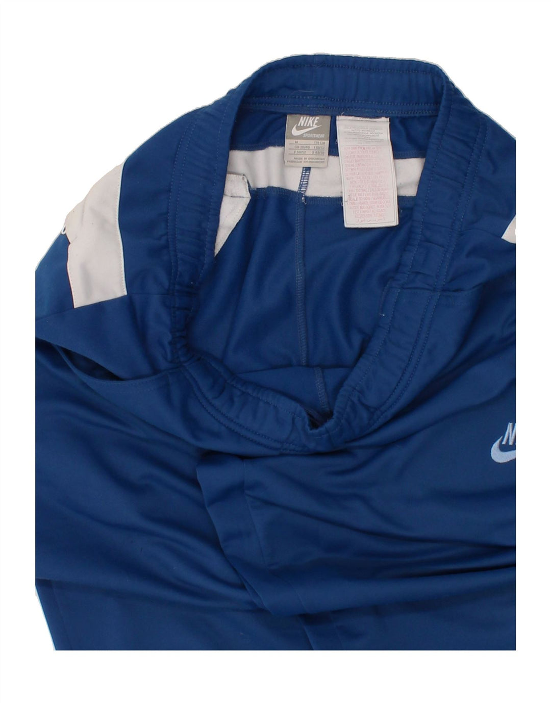 NIKE Mens Tracksuit Trousers UK 38/40 Medium  Blue Colourblock Polyester Vintage Nike and Second-Hand Nike from Messina Hembry 