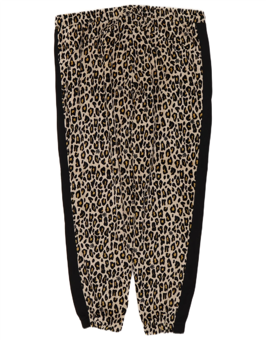 PUMA Damen Trainingshose Jogger UK 14 Medium Schwarz Animal Print