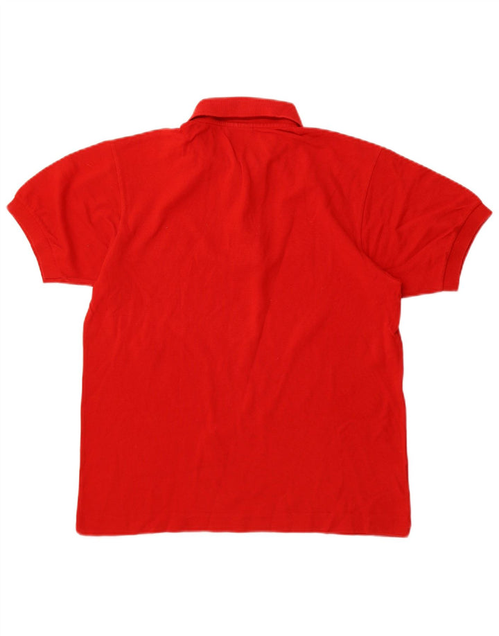 LACOSTE Herren-Poloshirt, Größe 3, klein, rote Baumwolle