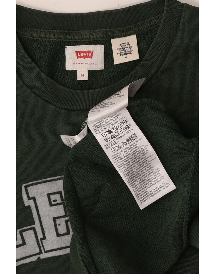 Levi's Herren-Sweatshirt mit Grafik, mittelgrüne Baumwolle