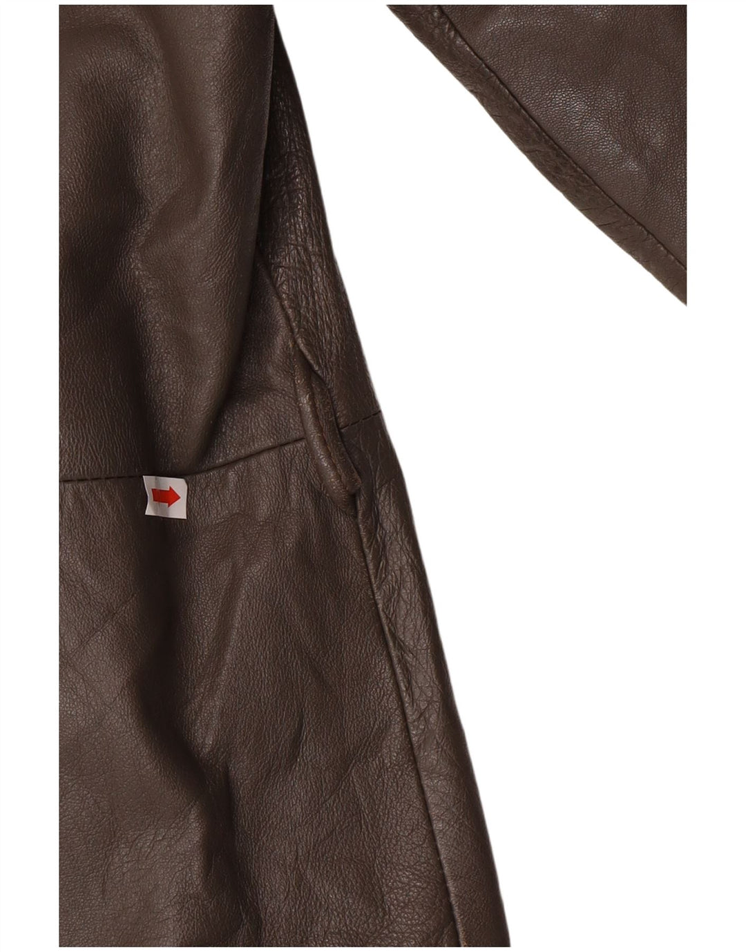 Vintage Herren Militärlederjacke IT 56 3XL Graues Leder