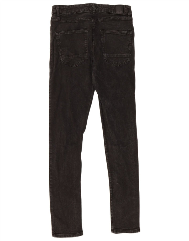 Bench Herren Skinny Jeans W32 L32 Schwarze Baumwolle