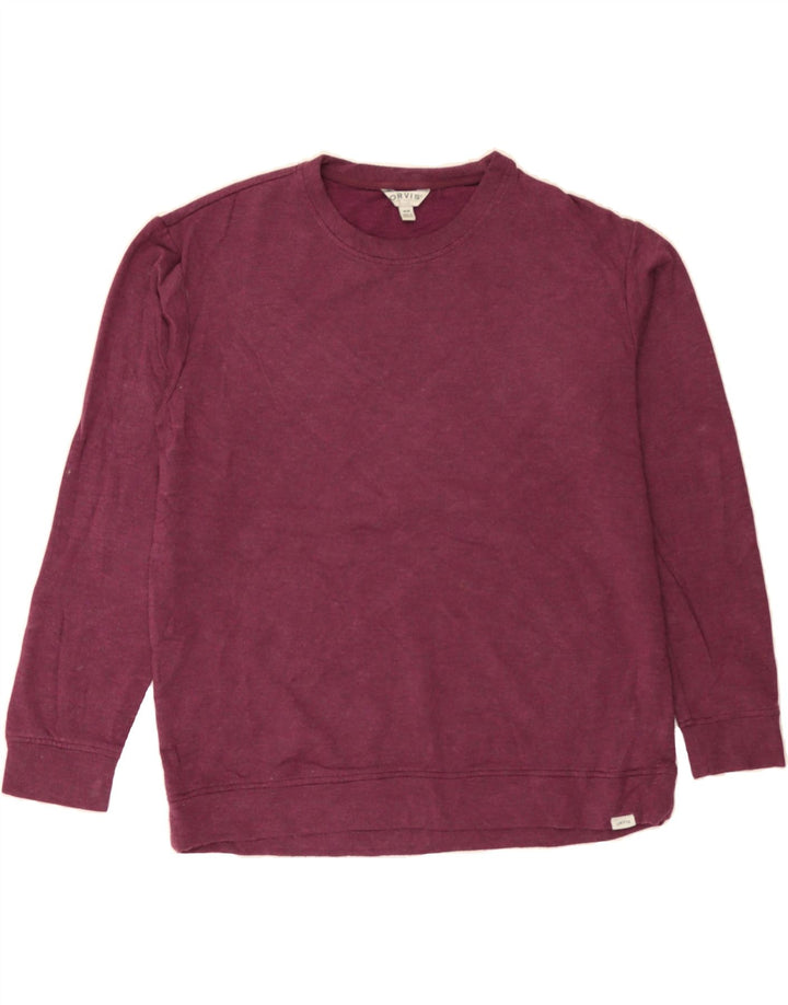 ORVIS Womens Sweatshirt Jumper UK 14 Medium Maroon Modal Vintage Orvis and Second-Hand Orvis from Messina Hembry 