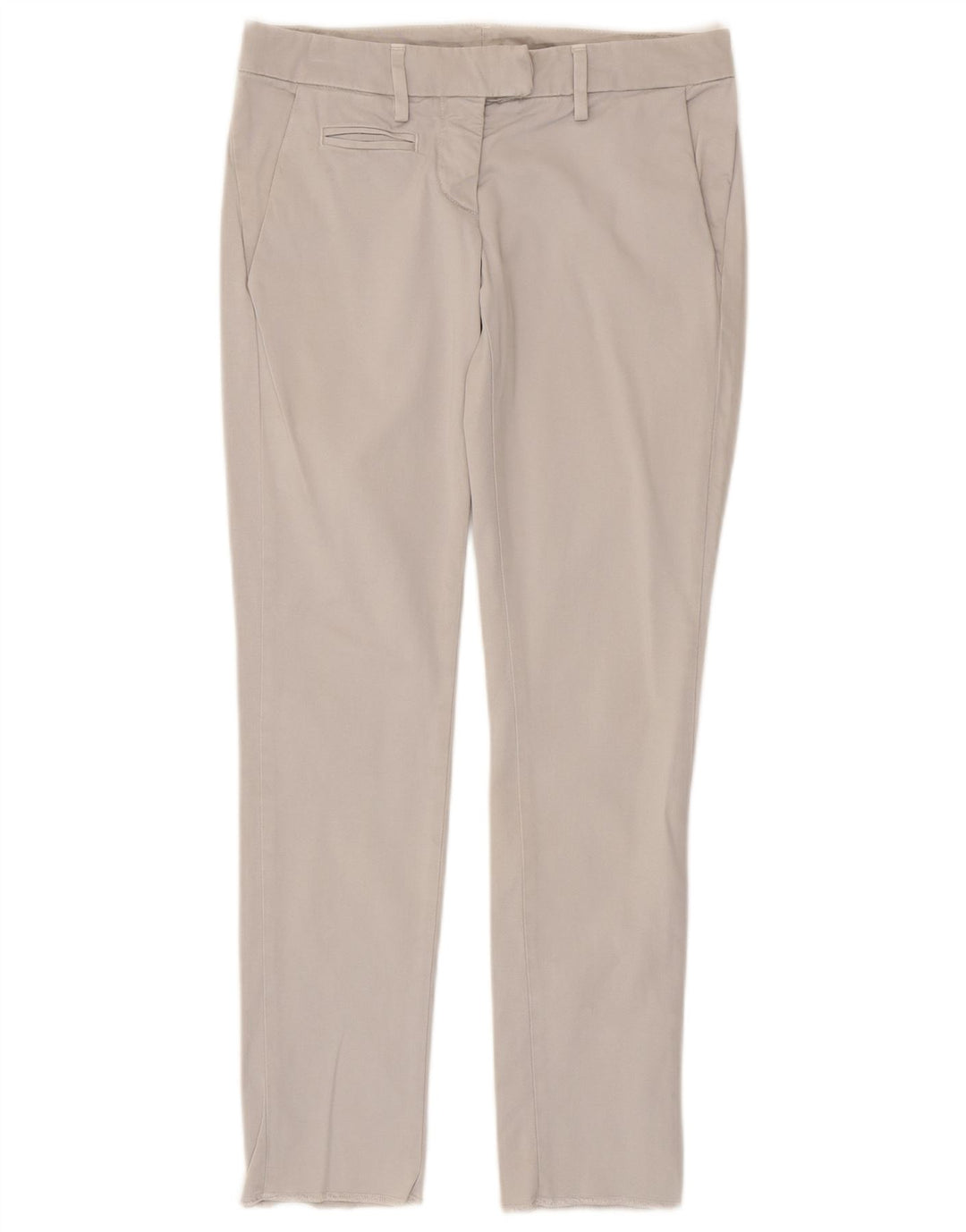 Dondup Slim Chino-Hose für Damen, W25, L27, graue Baumwolle