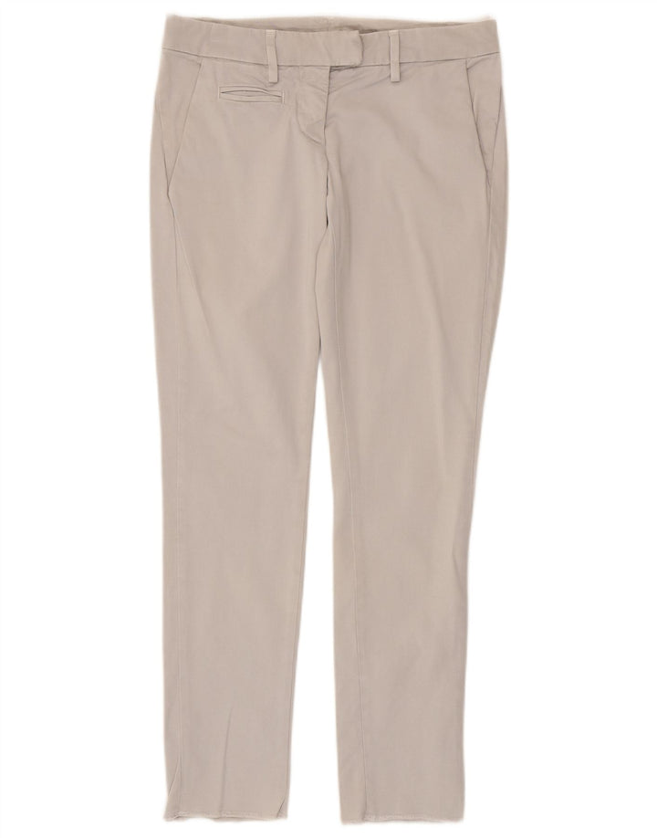 Dondup Slim Chino-Hose für Damen, W25, L27, graue Baumwolle