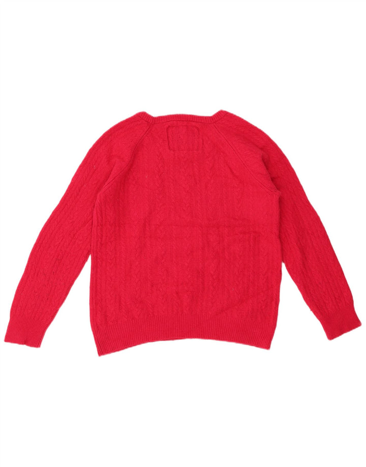JACK WILLS Damen Pullover mit bauchfreiem U-Boot-Ausschnitt, Gr. 12, Mittelrosa