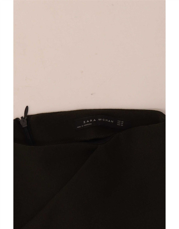 Zara Damen Minirock XS W24 Grün